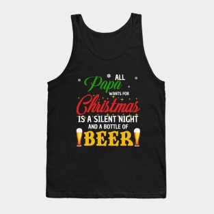 All Papa Wants For Christmas Beer Tank Top